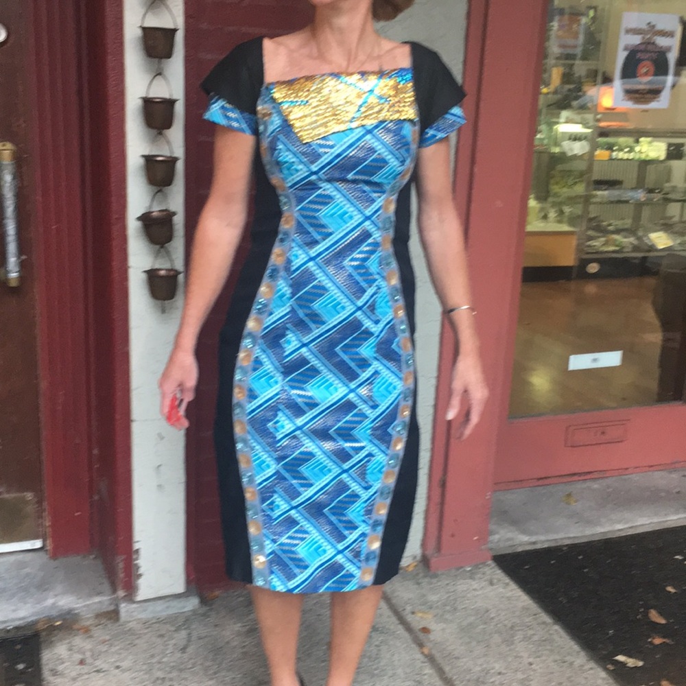 Vintage batik  dress